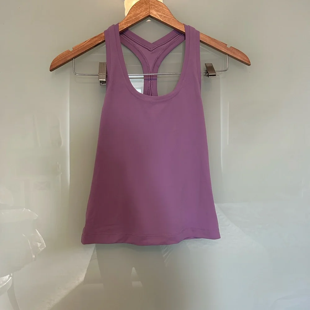 Lululemon Cool Racerback Tank Top *Nulu Wisteria Purple 4 - Picture 4 of 4